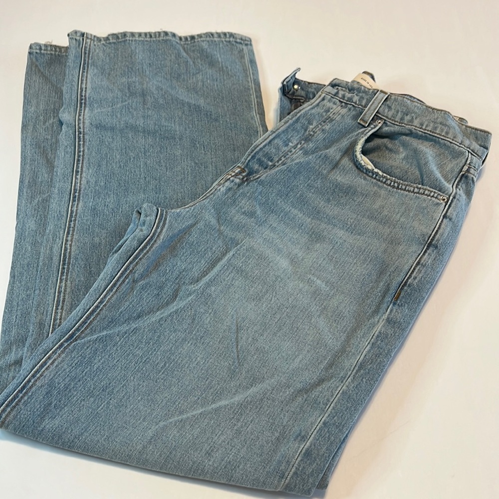 GRLFRND high rise loose straight your mom’s jeans but sexier the Brooklyn